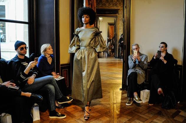 Paris: Ingie Runway, Ready To Wear Alternative view. Ingie backstage, runway. Paris fashion week, F W 2017-2018 ready to wear.  GaetanoxPiazzolla