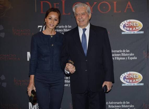 Peruvian Nobel Literature Prize laureate Mario Vargas Llosa (R) and his partner Isabel Preysler (L) pose as they arrive to the premiere of the film Ignacio de Loyola in Madrid, Spain, 04 March 2017. PREMIERE OF THE FILM IGNACIO DE LOYOLA !ACHTUNG: NUR REDAKTIONELLE NUTZUNG!  Copyright: xJUANJOxMARTINx GRA428 20170304-636242677557588904