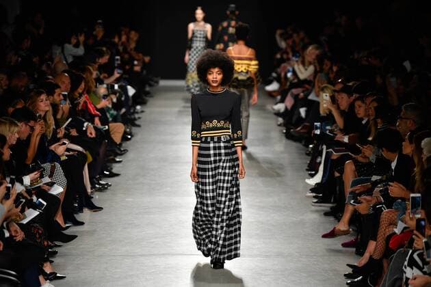 (170304) -- PARIS, March 4, 2017 -- Models present creations of Rahul Mishra during the Women s Ready-to-Wear Fall Winter 2017 2018 fashion week in Paris, France, on March 4, 2017. ) FRANCE-PARIS-FASHION WEEK-RAHUL MISHRA ChenxYichen 
