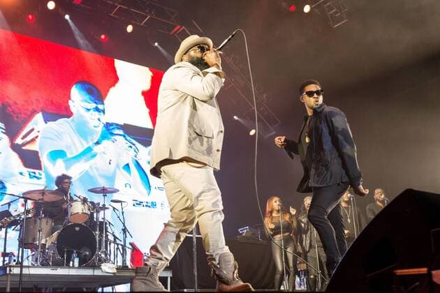 March 5, 2017 - Okeechobee, Florida, U.S - QUESTLOVE, BLACK THOUGHT and USHER of Usher with The Roots at the Okeechobee Music Festival in Okeechobee, Florida Okeechobee U.S. - ZUMAs135 20170305_zap_s135_001 Copyright: xDanielxDeSloverx