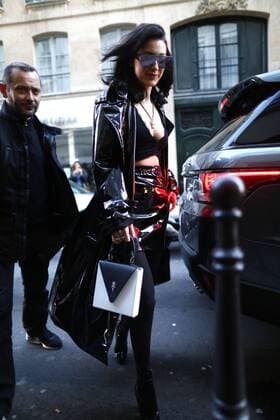 March 5, 2017 - Paris, France - Bella Hadid seen arriving Chanel store in Paris, France, on March 5, 2017. Paris France  - ZUMAn230 20170305_zaa_n230_302 Copyright: xMehdixTaamallahx