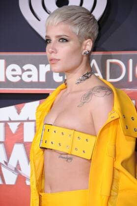 March 5, 2017 - Inglewood, CA, United States - 05 March 2017 - Inglewood, California - Halsey. 2017 iHeartRadio Music Awards held at The Forum in Inglewood. Photo Credit: AdMedia Inglewood United States - ZUMAa123 20170305_zaa_a123_048 Copyright: xBirdiexThompsonx