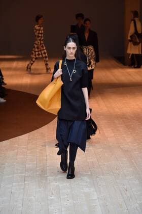 PARIS, March 5, 2017 -- Models present creations of Celine during the Women s Ready-to-Wear Fall Winter 2017 2018 fashion week in Paris, France, on March 5, 2017. ) (hy) FRANCE-PARIS-FASHION WEEK-CELINE PieroxBiasion 
