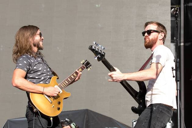 March 5, 2017 - Okeechobee, Florida, U.S - TREVOR TERNDRUP and TOMMY PUTNAM of Moon Taxi at the Okeechobee Music Festival in Okeechobee, Florida Okeechobee U.S. - ZUMAs135 20170305_zap_s135_039 Copyright: xDanielxDeSloverx