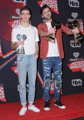 March 5, 2017 - Inglewood, CA, United States - 05 March 2017 - Inglewood, California - The Chainsmokers. 2017 iHeartRadio Music Awards - Press Room held at The Forum in Inglewood. Photo Credit: AdMedia Inglewood United States - ZUMAa123 20170305_zaa_a123_446 Copyright: xBirdiexThompsonx