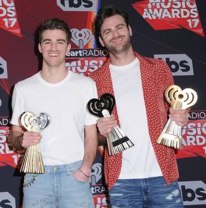 March 5, 2017 - Inglewood, CA, United States - 05 March 2017 - Inglewood, California - The Chainsmokers. 2017 iHeartRadio Music Awards - Press Room held at The Forum in Inglewood. Photo Credit: AdMedia Inglewood United States - ZUMAa123 20170305_zaa_a123_434 Copyright: xBirdiexThompsonx