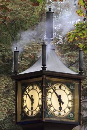 Steam clock, Gastown, Vancouver, British Columbia, Canada, North America Copyright: RichardxCummins 776-4827