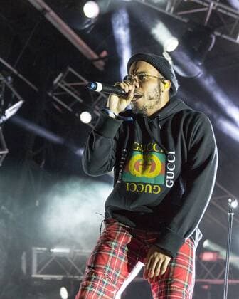 March 5, 2017 - Okeechobee, Florida, U.S - BRANDON PAAK ANDERSON of Anderson .Paak & The Free Nationals at the Okeechobee Music Festival in Okeechobee, Florida Okeechobee U.S. - ZUMAs135 20170305_zap_s135_050 Copyright: xDanielxDeSloverx