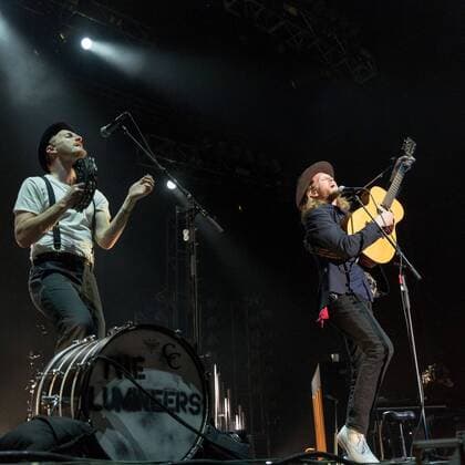 March 5, 2017 - Okeechobee, Florida, U.S - JEREMIAH CALEB FRAITES and WESLEY KEITH SCHULTZ of The Lumineers at the Okeechobee Music Festival in Okeechobee, Florida Okeechobee U.S. - ZUMAs135 20170305_zap_s135_065 Copyright: xDanielxDeSloverx