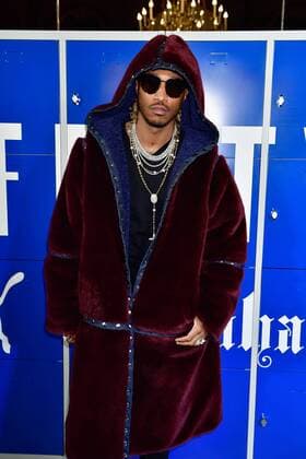 216127 Fenty x Puma Starface 2017-03-06 Paris France Paris Fashion Week. Defile PAP Automne-hiver 2017. FENTY x PUMA by Rihanna. PARIS, FRANCE - MARCH 06: Future attends FENTY PUMA by Rihanna Fall Winter 2017 Collection at Bibliotheque Nationale de France on March 6, 2017 in Paris, France. (Photo by Victor Boyko Getty Images for Fenty Puma) Local Caption Future Cash, Nayvadius ( Future )  Copyright: xFentyxxxPumax xStarfacex STAR_216127_026