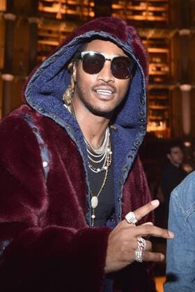 216127 Fenty x Puma Starface 2017-03-06 Paris France Paris Fashion Week. Defile PAP Automne-hiver 2017. FENTY x PUMA by Rihanna. PARIS, FRANCE - MARCH 06: Future attends FENTY PUMA by Rihanna Fall Winter 2017 Collection at Bibliotheque Nationale de France on March 6, 2017 in Paris, France. (Photo by Pascal Le Segretain Getty Images for Fenty Puma) Local Caption Future Cash, Nayvadius ( Future )  Copyright: xFentyxxxPumax xStarfacex STAR_216127_036