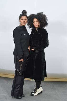216129 Serge Arnal Starface 2017-03-07 Paris France Paris Fashion Week. Defile Chanel PAP automne-hiver. People. Paris fashion week. Chanel, autumn, winter 2017. People Diaz, Naomi ( Ibeyi ); Diaz, Lisa-Kaindé ( Ibeyi )  Copyright: xSergexArnalx xStarfacex STAR_216129_001