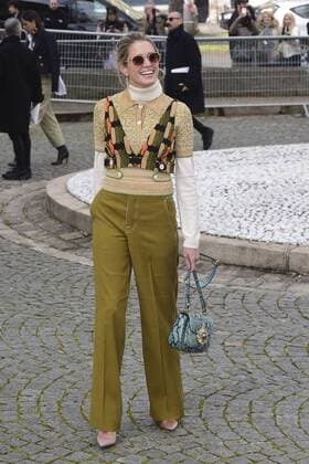 Paris Fashion Week - Gäste der Miu Miu Show Helena Bordon CELEBRITIES : Ankunft zur Modenschau von Miu Miu - Paris - 07 03 2017 JBAutissier Panoramic 