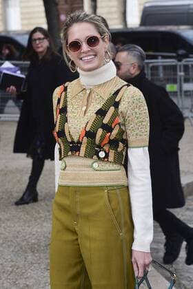 Paris Fashion Week - Gäste der Miu Miu Show Helena Bordon CELEBRITIES : Ankunft zur Modenschau von Miu Miu - Paris - 07 03 2017 JBAutissier Panoramic 