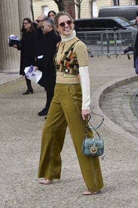 Paris Fashion Week - Gäste der Miu Miu Show Helena Bordon CELEBRITIES : Ankunft zur Modenschau von Miu Miu - Paris - 07 03 2017 JBAutissier Panoramic 