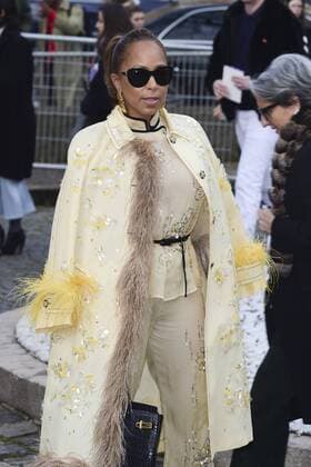 Paris Fashion Week - Gäste der Miu Miu Show Marjorie Harvey CELEBRITIES : Ankunft zur Modenschau von Miu Miu - Paris - 07 03 2017 JBAutissier Panoramic 