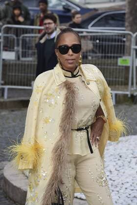 Paris Fashion Week - Gäste der Miu Miu Show Marjorie Harvey CELEBRITIES : Ankunft zur Modenschau von Miu Miu - Paris - 07 03 2017 JBAutissier Panoramic 