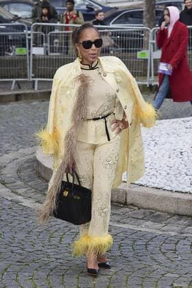Paris Fashion Week - Gäste der Miu Miu Show Marjorie Harvey CELEBRITIES : Ankunft zur Modenschau von Miu Miu - Paris - 07 03 2017 JBAutissier Panoramic 
