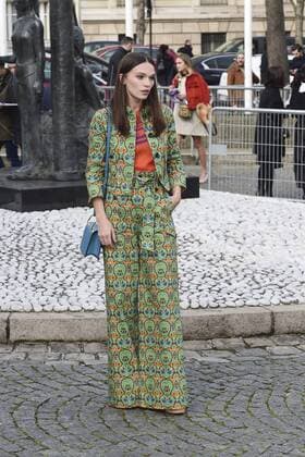 Paris Fashion Week - Gäste der Miu Miu Show Anna Brewster CELEBRITIES : Ankunft zur Modenschau von Miu Miu - Paris - 07 03 2017 JBAutissier Panoramic 