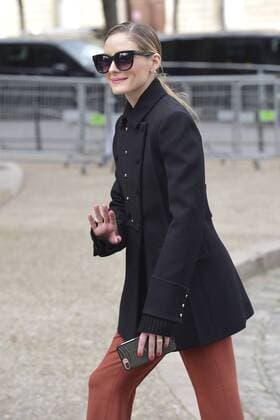 Paris Fashion Week - Gäste der Miu Miu Show Olivia Palermo CELEBRITIES : Ankunft zur Modenschau von Miu Miu - Paris - 07 03 2017 JBAutissier Panoramic 