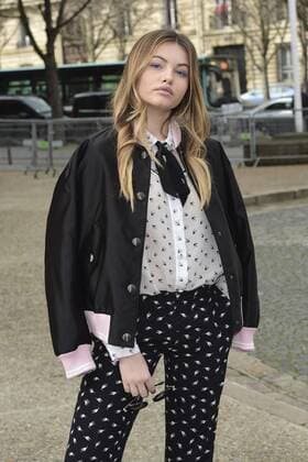 Paris Fashion Week - Gäste der Miu Miu Show Thylane Blondeau CELEBRITIES : Ankunft zur Modenschau von Miu Miu - Paris - 07 03 2017 JBAutissier Panoramic 