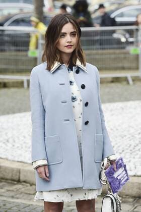 Paris Fashion Week - Gäste der Miu Miu Show Jenna Coleman CELEBRITIES : Ankunft zur Modenschau von Miu Miu - Paris - 07 03 2017 JBAutissier Panoramic 