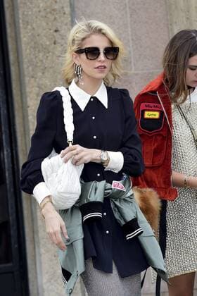Paris Fashion Week - Gäste der Miu Miu Show Caroline Daur CELEBRITIES : Ankunft zur Modenschau von Miu Miu - Paris - 07 03 2017 JBAutissier Panoramic 