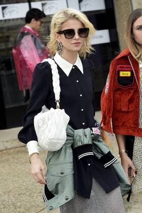 Paris Fashion Week - Gäste der Miu Miu Show Caroline Daur CELEBRITIES : Ankunft zur Modenschau von Miu Miu - Paris - 07 03 2017 JBAutissier Panoramic 