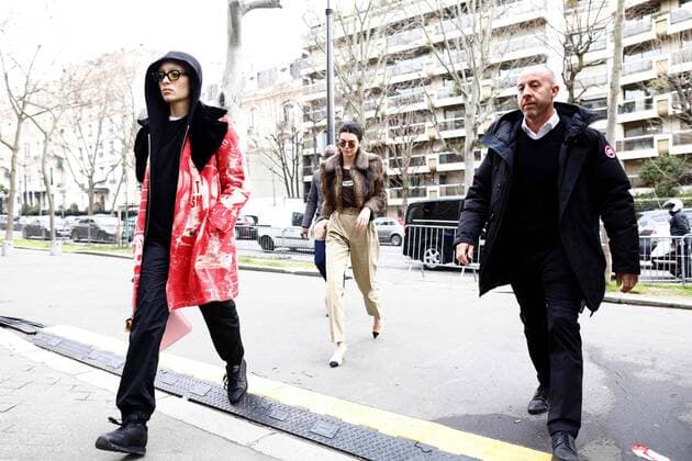 March 7, 2017 - Paris, France - Super Model Kendall Jenner seen arriving at Miu Miu fashion show in Paris, France, on March 7, 2017. Paris France  - ZUMAn230 20170307_zaa_n230_296 Copyright: xMehdixTaamallahx