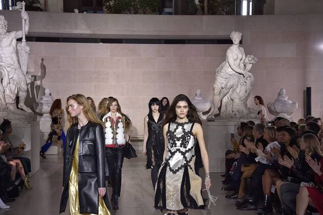. 07 03 2017. Paris, France. Louis Vuitton show at Paris Fashion Week for Autumn Winter 2017.  xi-Imagesx IIM-14598-0085