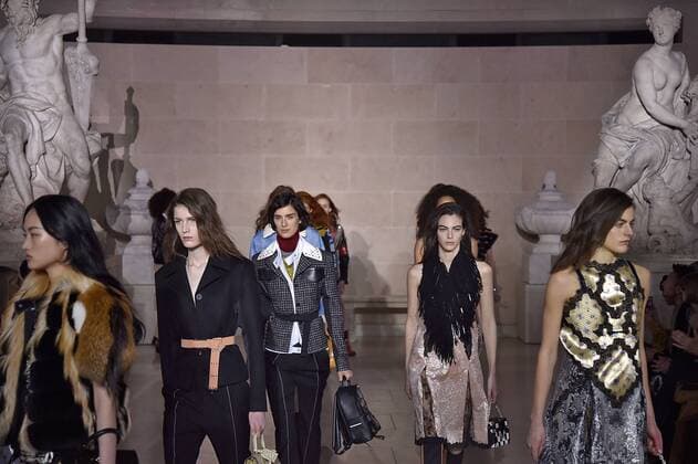 . 07 03 2017. Paris, France. Louis Vuitton show at Paris Fashion Week for Autumn Winter 2017.  xi-Imagesx IIM-14598-0089