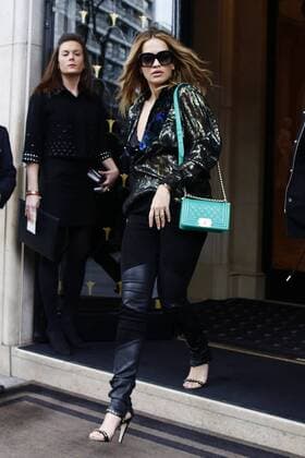 March 7, 2017 - Paris, France - Rita Ora seen leaving their hotel in Paris, France, on March 7, 2017. Paris France  - ZUMAn230 27531126sp Copyright: xMehdixTaamallahx