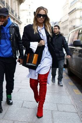 March 7, 2017 - Paris, France - Singer Rita Ora seen leaving the restaurant L Avenue in Paris, France, on March 7, 2016. Paris France  - ZUMAn230 27531141sp Copyright: xMehdixTaamallahx