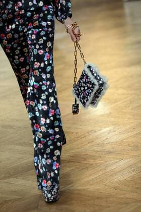 A model takes to the catwalk during the presentation of Paul & Joe s show as part of the Fall-Winter 2017-18 Paris Fashion Week on March 7, 2017.  PAR20170307103 MAYAxVIDON-WHITE