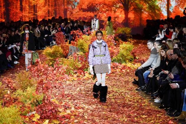PARIS, March 7, 2017 -- Models walk on the stage during Moncler Gamme Rouge fashion show in Paris, France, on March 7, 2017. ) (hy) FRANCE-PARIS-MONCLER PieroxBiasion 