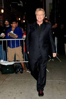 October 30, 2006, New York City. Jerry Springer stops by the Late Show with David Letterman. - ZUMAny4_ 20061031_zaf_ny4_029 Copyright: xSharkpixsx