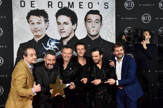 Cast and crew pose for the photographer at the official premiere of H.I.T. van de Romeo s, a movie of director Matthias Temmermans in Antwerp kinepolis, Wednesday 08 March 2017. The film will be released on 15 March.  DIRKxWAEM 05061055