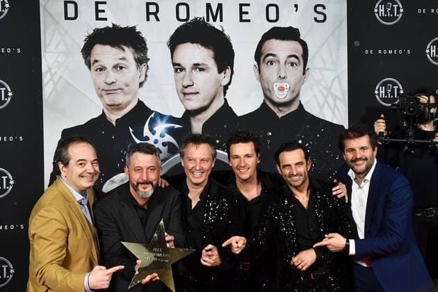 Cast and crew pose for the photographer at the official premiere of H.I.T. van de Romeo s, a movie of director Matthias Temmermans in Antwerp kinepolis, Wednesday 08 March 2017. The film will be released on 15 March.  DIRKxWAEM 05061057