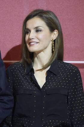 March 8, 2017 - Madrid, Madrid, Spain - Queen Letizia of Spain attend a Tribute Concert for Terrorism Victims at the National Auditorium on March 8, 2017 in Madrid, Spain Madrid Spain  - ZUMAg15_ 20170308_zaf_g15_040 Copyright: xJackxAbuinx