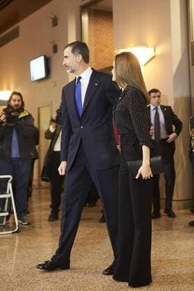 March 8, 2017 - Madrid, Madrid, Spain - King Felipe VI of Spain, Queen Letizia of Spain attend a Tribute Concert for Terrorism Victims at the National Auditorium on March 8, 2017 in Madrid, Spain Madrid Spain  - ZUMAg15_ 20170308_zaf_g15_041 Copyright: xJackxAbuinx