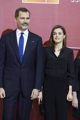 March 8, 2017 - Madrid, Madrid, Spain - King Felipe VI of Spain, Queen Letizia of Spain attend a Tribute Concert for Terrorism Victims at the National Auditorium on March 8, 2017 in Madrid, Spain Madrid Spain  - ZUMAg15_ 20170308_zaf_g15_046 Copyright: xJackxAbuinx