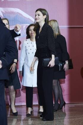 March 8, 2017 - Madrid, Madrid, Spain - Queen Letizia of Spain attend a Tribute Concert for Terrorism Victims at the National Auditorium on March 8, 2017 in Madrid, Spain Madrid Spain  - ZUMAg15_ 20170308_zaf_g15_051 Copyright: xJackxAbuinx