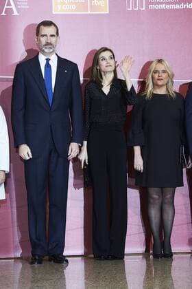 March 8, 2017 - Madrid, Madrid, Spain - King Felipe VI of Spain, Queen Letizia of Spain attend a Tribute Concert for Terrorism Victims at the National Auditorium on March 8, 2017 in Madrid, Spain Madrid Spain  - ZUMAg15_ 20170308_zaf_g15_054 Copyright: xJackxAbuinx