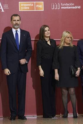 March 8, 2017 - Madrid, Madrid, Spain - King Felipe VI of Spain, Queen Letizia of Spain attend a Tribute Concert for Terrorism Victims at the National Auditorium on March 8, 2017 in Madrid, Spain Madrid Spain  - ZUMAg15_ 20170308_zaf_g15_059 Copyright: xJackxAbuinx
