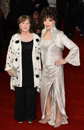 The Time Of Their Lives - London Premiere London, UK. Pauline Collins and Dame Joan Collins at The Time Of Their Lives Premiere held at Curzon Mayfair, Mayfair, London on Wednesday 8 March 2017 LMK392-63082-090317 