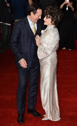 The Time Of Their Lives - London Premiere London, UK. Percy Gibson and Dame Joan Collins at The Time Of Their Lives Premiere held at Curzon Mayfair, Mayfair, London on Wednesday 8 March 2017 LMK392-63082-090317 