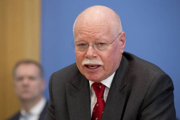 Deutschland, Berlin, Bundespressekonferenz, Thema: Zur Übung der Polizeien des Bundes und der Länder mit der Bundeswehr, Senator für Inneres Bremen Ulrich Mäurer, 09.03.2017