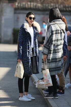 March 10, 2017 - Beijing, Beijing, China - Beijing, CHINA-March 10 2017: (EDITORIAL USE ONLY. CHINA OUT)..Models attend the casting of Mercedes-Benz China Fashion Week Autumn Winter 2017 in Beijing, March 10th, 2017. Beijing China  - ZUMAs145 20170310_zaa_s145_018 Copyright: xLixYueranx