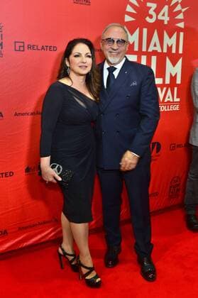 Singer and Cuban actress Gloria Estefan (L) and Cuban producer Emilio Estefan, participate in the screening of the film A Change of Heart , during the Miami Film Festival 2017 in Miami, USA, 10 March 2017. Miami Film Festival 2017 !ACHTUNG: NUR REDAKTIONELLE NUTZUNG!  Copyright: xGiorgioxVierax MIA07 20170311-636248035605814543
