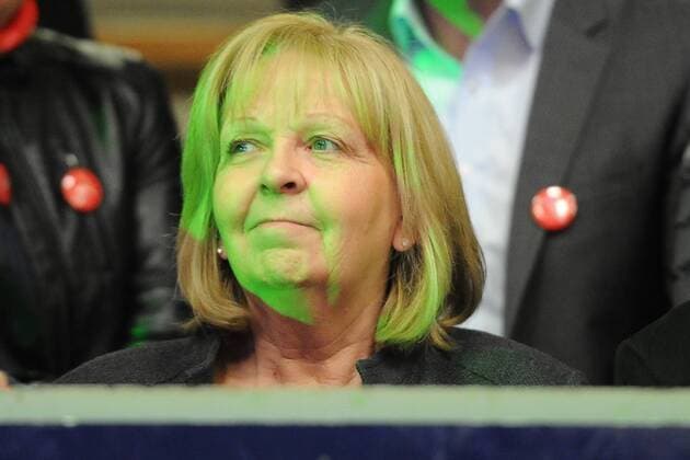 Saarlouis Hannelore Kraft, Ministerpraesidentin Nordrhein-Westfalen zu Besuch bei der HG, im Spiel HG Saarlouis vs SG BBM Bietigheim , Handball, 2.Bundesliga, Saison 2016 2017, 11.03.17, Foto:Peter Franz Eibner Pressefoto Copyright: xFranzx Eibner-Pressefotox EP_pfz